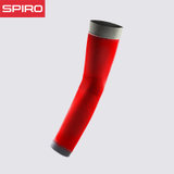spiro运动健身防护护臂篮球护具男女加长护肘护腕速干透气护手臂S291X(红色)