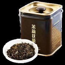 张一元 特级茉莉花茶(绿茶茶叶)50g/罐（新疆西藏青海不发货）(世博茶黑罐50g)