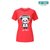 2020新品尤尼克斯羽毛球服熊猫卡通yy文化衫男女情侣短袖T恤上衣(红色 S)