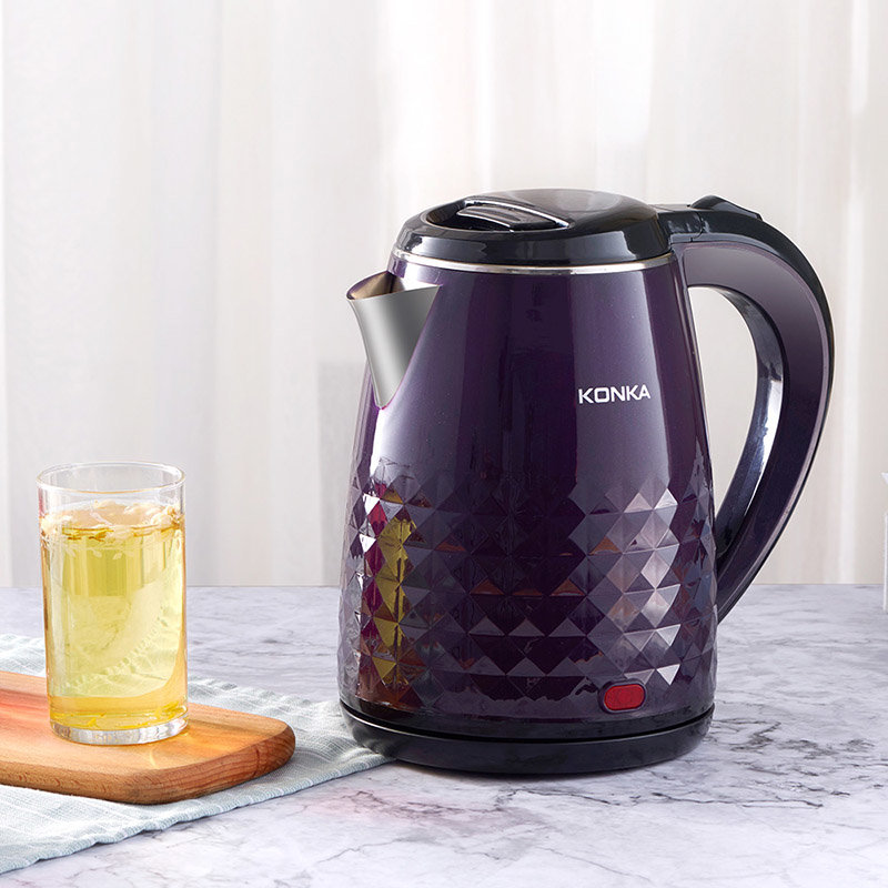 新奇特小件康佳konka热水壶烧水壶电水壶2l容量304不锈钢家用电热水壶