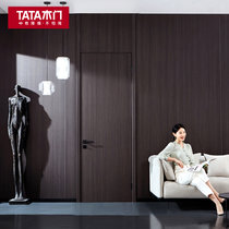 TATA木门 卧室门木质复合门室内门套装门通顶门TD001(栗咖色 直接购买)