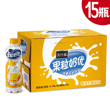 美汁源 果粒奶优芒果450ml x 15瓶/箱