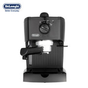 德龙（DeLonghi）EC145 半自动咖啡机 意式家用 独有的卡布基诺系统(黑色)
