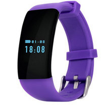 新品智能手表学生LED心率运动情侣手环男女生日礼物防水电子表(紫色)
