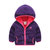 贝壳元素宝宝加绒夹克衫 秋冬装新款女童童装儿童拉链外套wt8787(90 紫色)