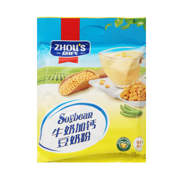 周氏牛奶加钙豆奶粉500g