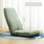 日式懒人沙发小型宿舍躺椅可折叠地上椅子榻榻米无腿椅单人靠背椅(升级款豆绿色120X50X11cm（带摇杆）)