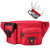 军刀腰包男女旅游健身户外运动休闲胸包手机包(红色)