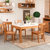 【御品工匠】现代简约中式家具光滑石面餐台长方形实木餐桌H3239-H136(餐椅（两把起售）)