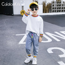 CaldiceKris（中国CK）男童彩虹螺纹两件套CK-TF7146