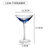 创意玻璃鸡尾酒杯个性组合酒吧马天尼杯网红高脚杯杯子套装香槟杯(透明 【120mL】不规则)