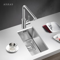 阿萨斯(ASRAS)2643B 多功能304不锈钢手工水槽 吧台 洗菜池 单槽(7件套-3053龙头)