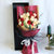 【鲜花猫】玫瑰花花束礼盒礼品鲜花520情人节和母亲节礼物(21朵香槟红玫瑰 鲜花礼盒)