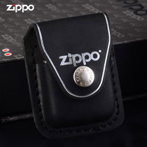 原装正版zippo打火机专用皮套 专柜正版 芝宝牛皮扣 保护套 火机包 LPCBK(黑色 钢夹皮套)
