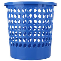得力（deli） 垃圾桶家用清洁桶 垃圾纸篓 办公用品 9556(蓝色)