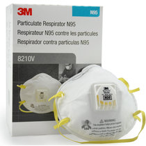 3M防护口罩 8210V N95 带呼吸阀 颗粒物防护口罩 防尘 带呼吸阀口罩 10只/盒