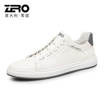 Zero零度男鞋2021新品板鞋男士小白鞋时尚休闲皮鞋子(白色 40)