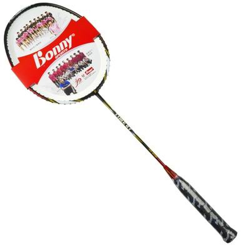 羽毛球bonny波力时光系列time070809全碳素初学者羽毛球拍黑色送线手