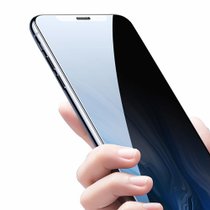 苹果6s钢化膜11Pro防窥iPhone7plus/6p/8手机膜XSMAX蓝光无边全屏(防偷窥无边钢化膜【一片装】 苹果12proMAX【6.7寸】)