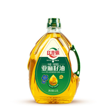 红井源内蒙古红井源压榨一级亚麻籽油25l月子孕妇油补充α亚麻酸月子