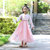 新款汉服女童儿童女古装超仙飘逸秋装长袖襦裙小女孩中国风连衣裙(粉红色 120)