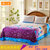 囍人坊 活性磨毛床单单件双人 冬用加厚保暖欧式床单床罩B(紫色心情 245*265)