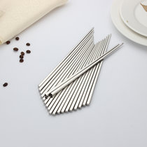 5双装不锈钢筷子筷子家用家庭装防滑筷子套装尖头筷子中式方型