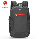 瑞吉仕Regius双肩电脑包15.6寸背包书包旅行包男女(黑色)