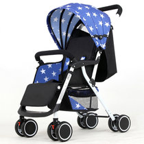 轻便携婴儿推车 可坐可躺折叠婴儿车 避震童车伞车 宝宝手推婴儿车童车(普通版--美国队长)