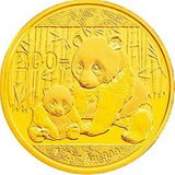 中国金币 2012版熊猫金银币1/2盎司圆形金质纪念币