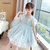 CaldiceKris（中国CK）蓝色蕾丝公主裙CK-FS3586(120 蓝色)