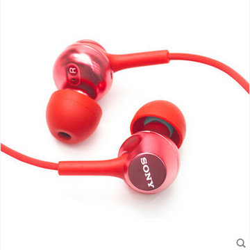 索尼（Sony） MDR-EX250AP入耳式耳机重低音电脑 支持手机通话(红色)
