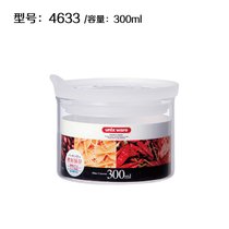 日本ASVEL耐热玻璃密封罐 奶粉罐储物罐蜂蜜瓶调味瓶 防潮保鲜盒 真快乐厨空间(300ml)