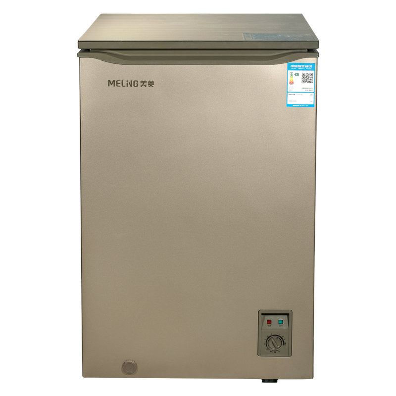 美菱(meling) bc/bd-106dtb 106升l 卧式冰柜(咖啡金)