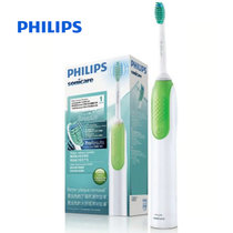 Philips/飞利浦声波震动电动牙刷HX3110双刷头成人自动感应充电式(绿色)