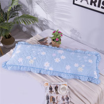 雅乐巢(GAGAKUNEST)全棉夹棉双人枕套纯棉加厚1.2米1.5M1.8米加长情侣枕头套枕芯套(花枝倩影)