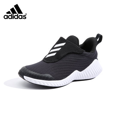 Adidas/阿迪达斯童鞋2018新款黑色中大童跑步鞋男童户外运动鞋迷彩训练鞋AH2627 AH2629(10K/28码/参考脚长165mm AH2627黑色)