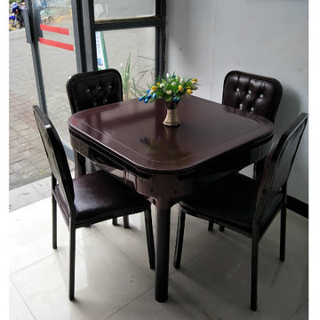 新款全自动麻将机餐桌两用电动麻将桌带盖板折叠圆形机麻全国