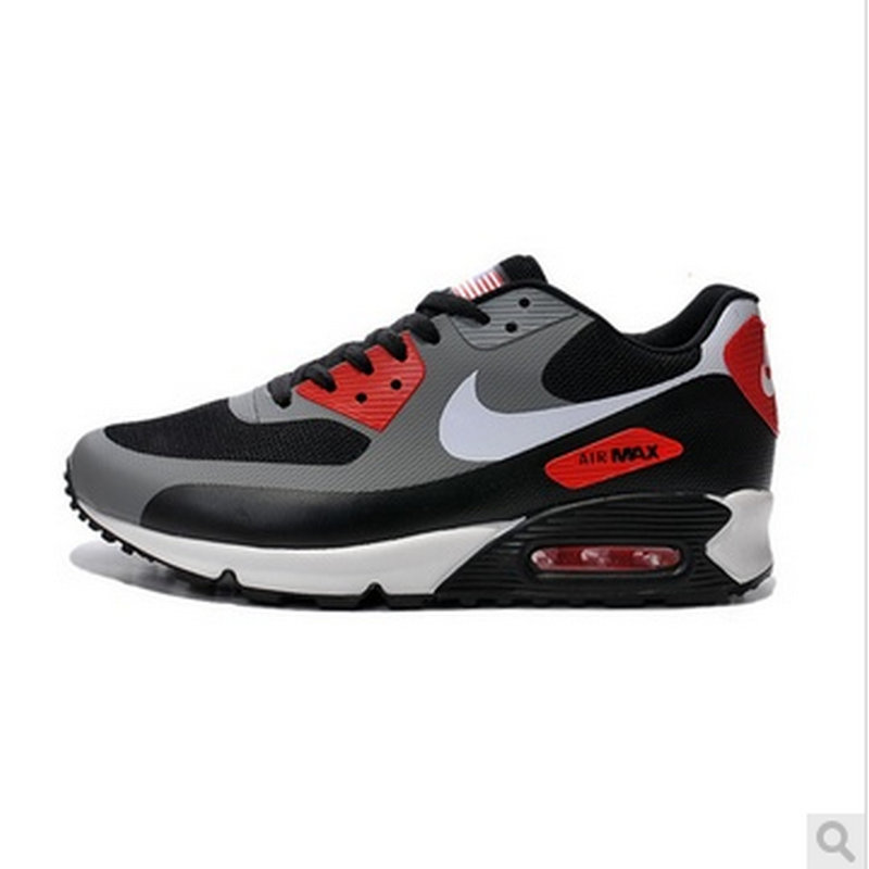 nike耐克2015airmax90男氣墊鞋跑步鞋運動鞋休閒ff005黑灰白40