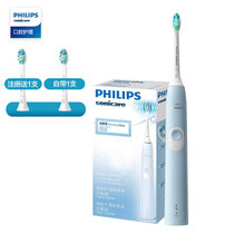 飞利浦(PHILIPS) 电动牙刷 成人声波震动(自带刷头*1) 2种力度 净齿呵护 蓝色 HX6803(HX6803)