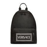 Versace男士黑色皮革双肩包DFZ5350-DYVER-DKNBN黑色 时尚百搭