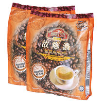 故乡浓怡保白咖啡 马来西亚原装进口3合1速溶咖啡 榛果味600g*2袋