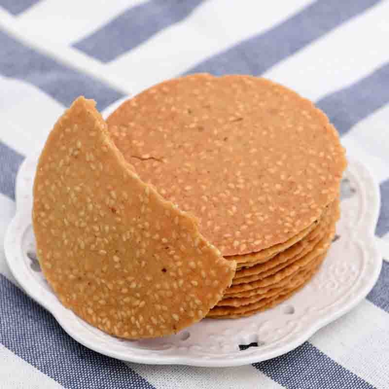 春节正常发货鲜山药无蔗糖铁棍山药芝麻脆薄饼干500g含糖无蔗糖含糖