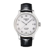 Tissot瑞士天梭男士手表力洛克系列真皮自动机械男表T41.1.423.33(白色 皮带)