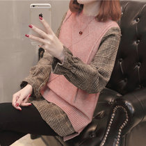 女式时尚针织毛衣9308(红色 均码)