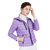 女士轻薄羽绒服连帽短款冬季时尚韩版修身显瘦大码保暖上衣外套6810(紫色 L)