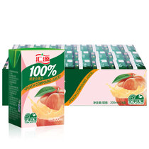 汇源100%果汁200ml桃汁桃复合果汁精品礼盒(200ml*24)新老包装随机