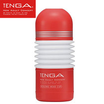 日本TENGA 男用飞机杯 便携式飞机胶 口交阴交肛交多重体验 抛弃型飞机杯 日本进口 成人用品(红色-标准型 103骑乘款)