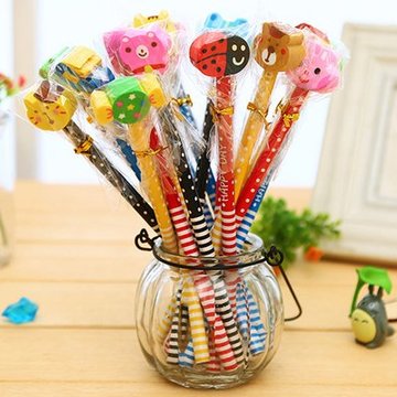 玩具礼物男孩女孩创意小玩意送幼儿园学生奖品生日小礼品紫色卡通铅笔