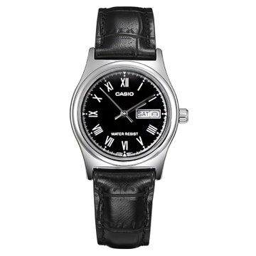 卡西欧casio手表指针系列简约时尚日历石英女士手表ltpv006l1b